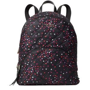 Kate Spade Karissa Nylon Quilted Festive Confetti Backpack